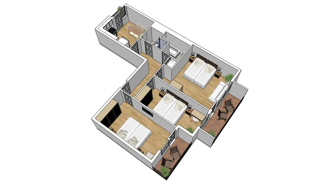 Flatista Homes - Hirschgarten Múnich 0*,